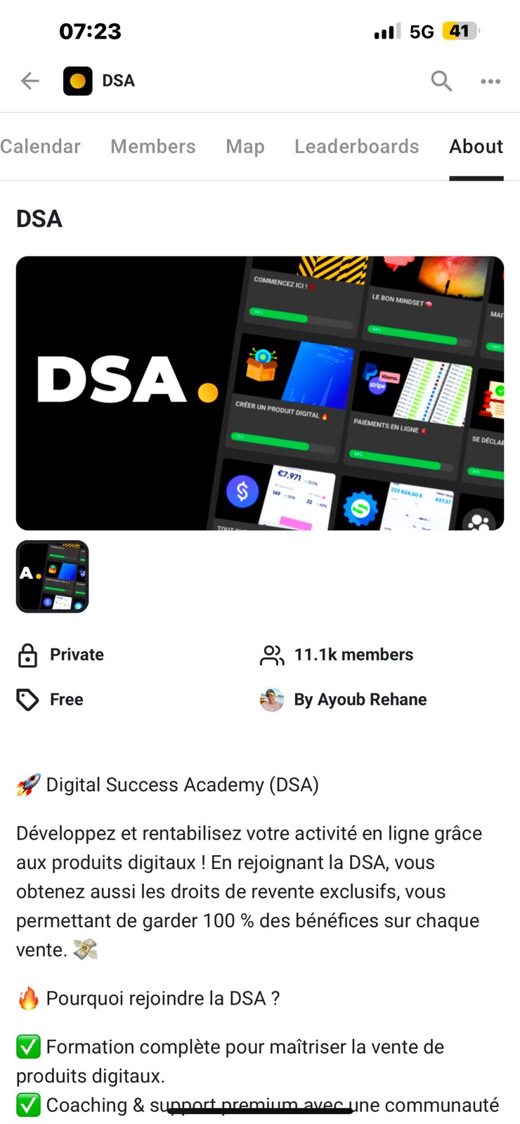 Aperçu espace membre 1